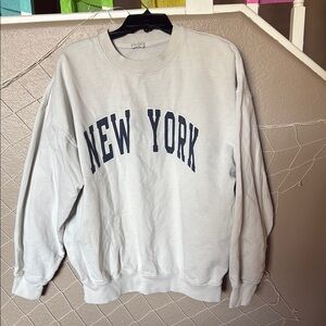 John Galt New York Gray Sweater